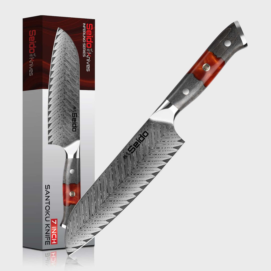 Inferuno Series Santoku with signature storage gift box