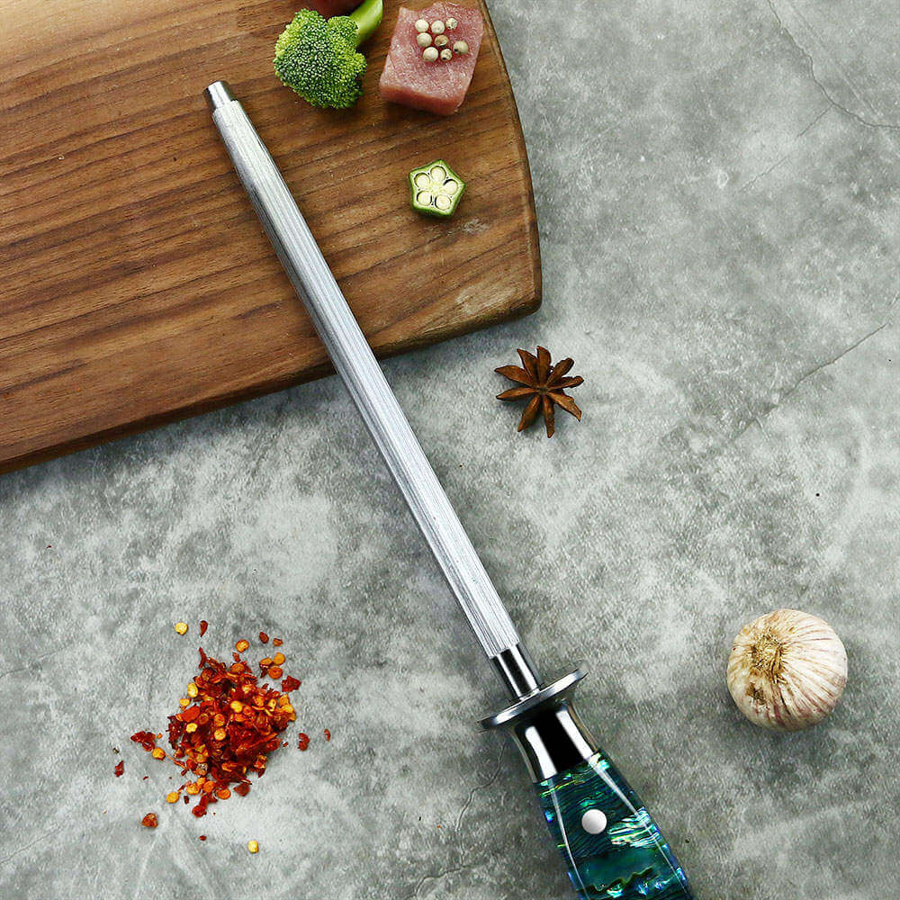The Awabi Sharpening Steel Rod by Seido Knives: your secret weapon for razor-sharp blades!