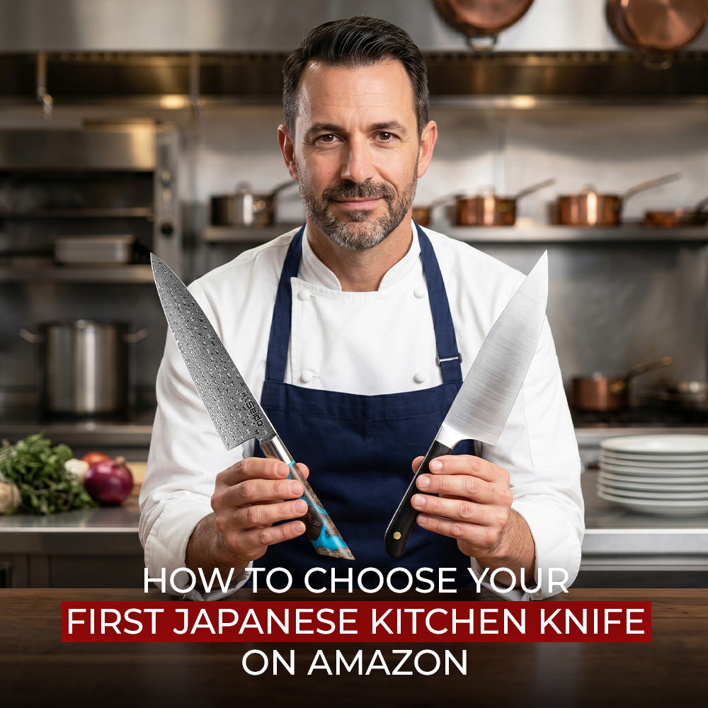 First Japanese Kitchen Knife Guide: Choosing the Best Beginner-Friendly Japanese Chef Knife on Amazon