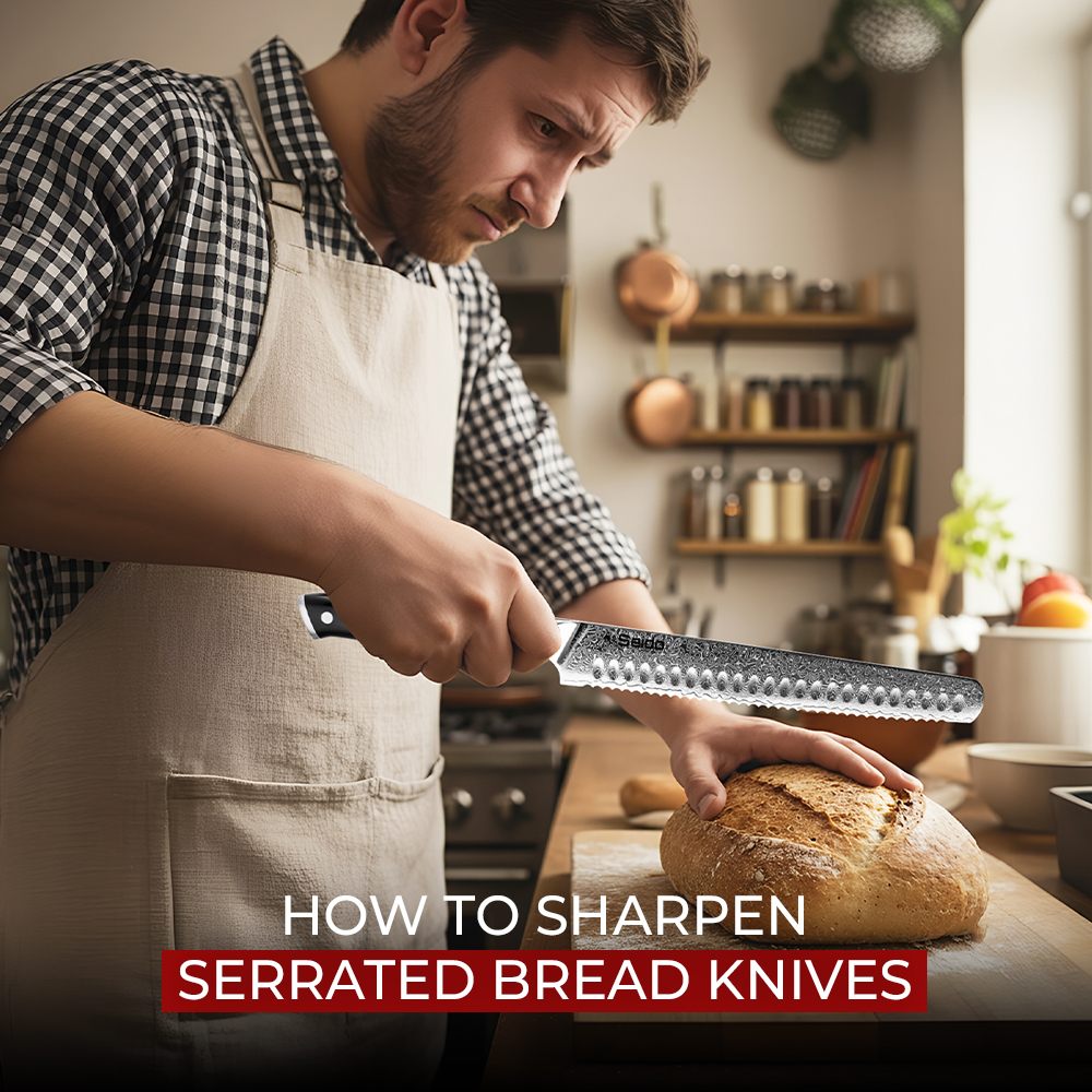 How to Sharpen Serrated Bread Knives