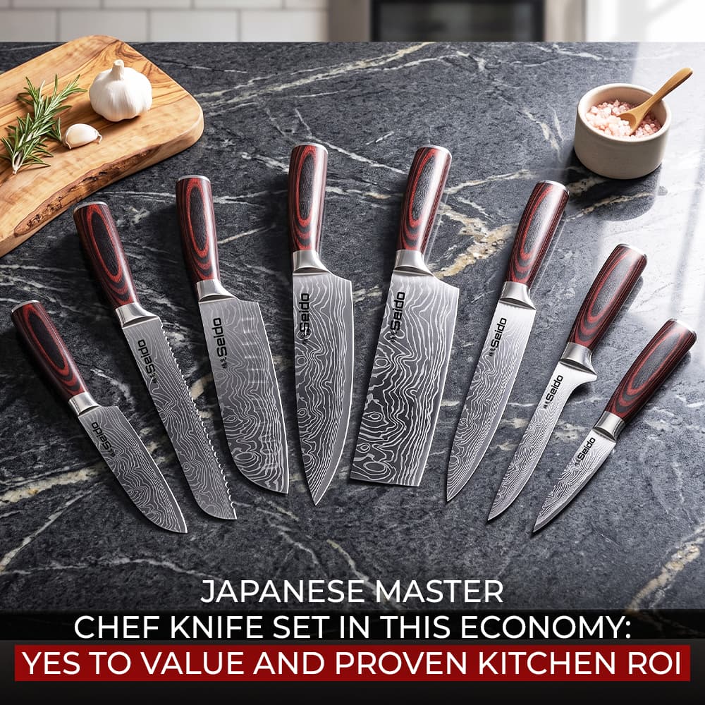 Japanese Master Chef Knife Set for Value and Kitchen ROI