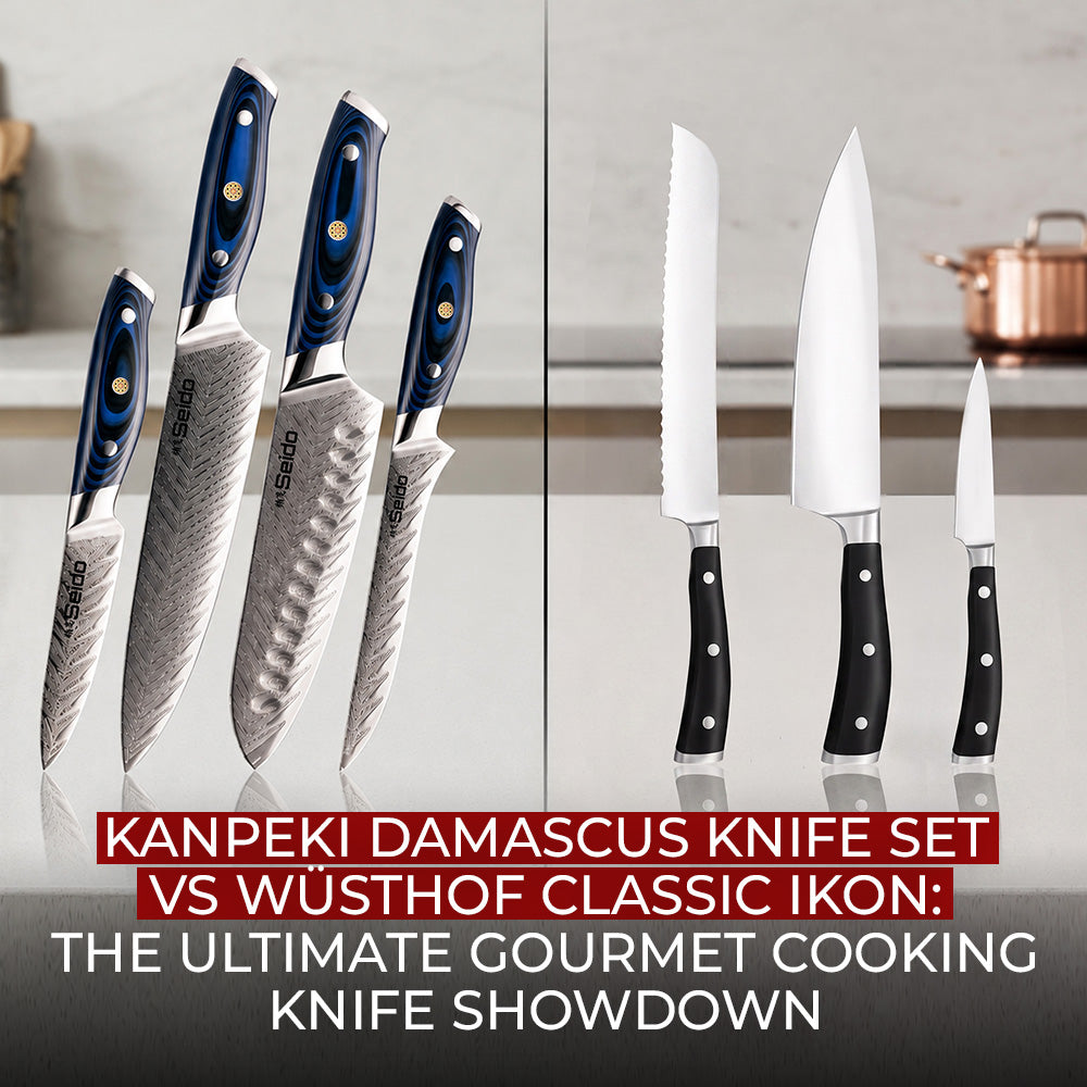 Kanpeki Damascus vs Wüsthof Classic Knife Set Comparison