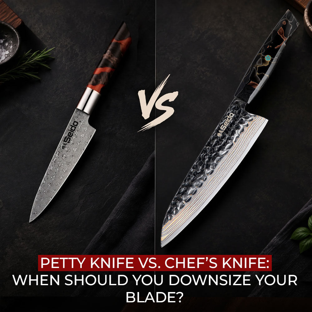 Petty Knife vs Chef’s Knife Size Comparison