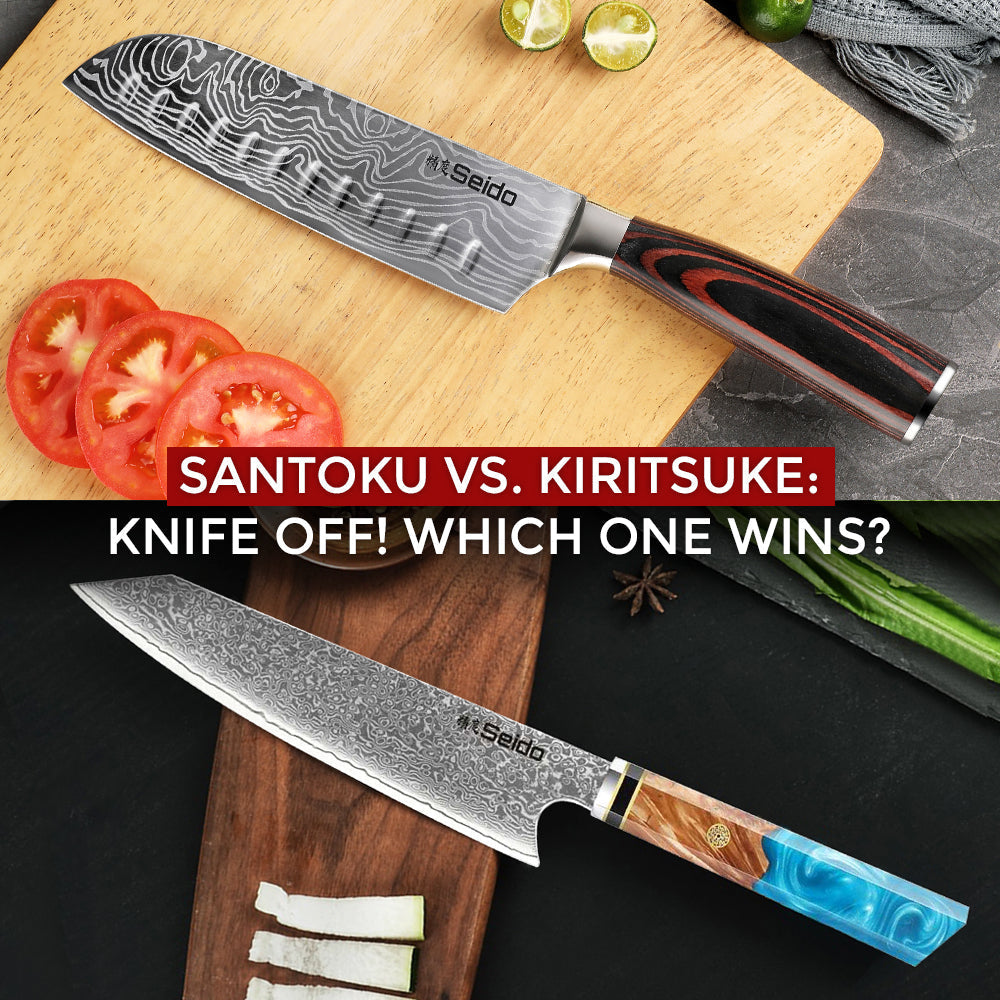Santoku Vs. Kiritsuke Knife Off Which One Wins.