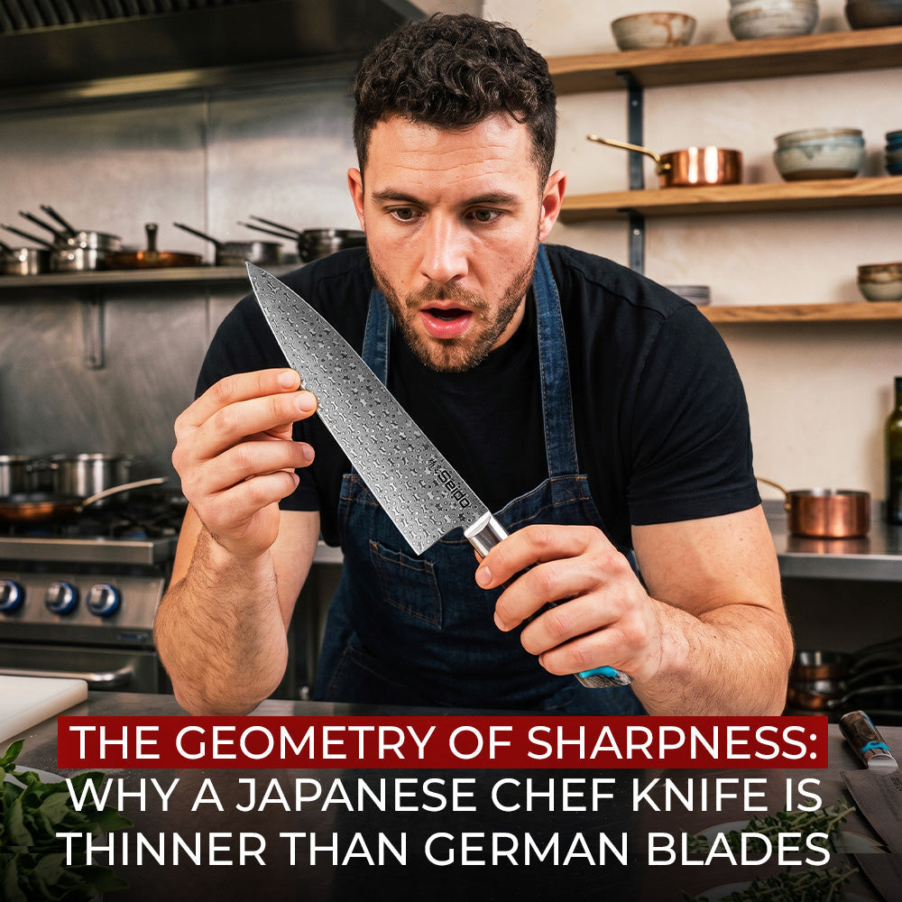 Japanese Chef Knife Blade Geometry and Thin Edge Design