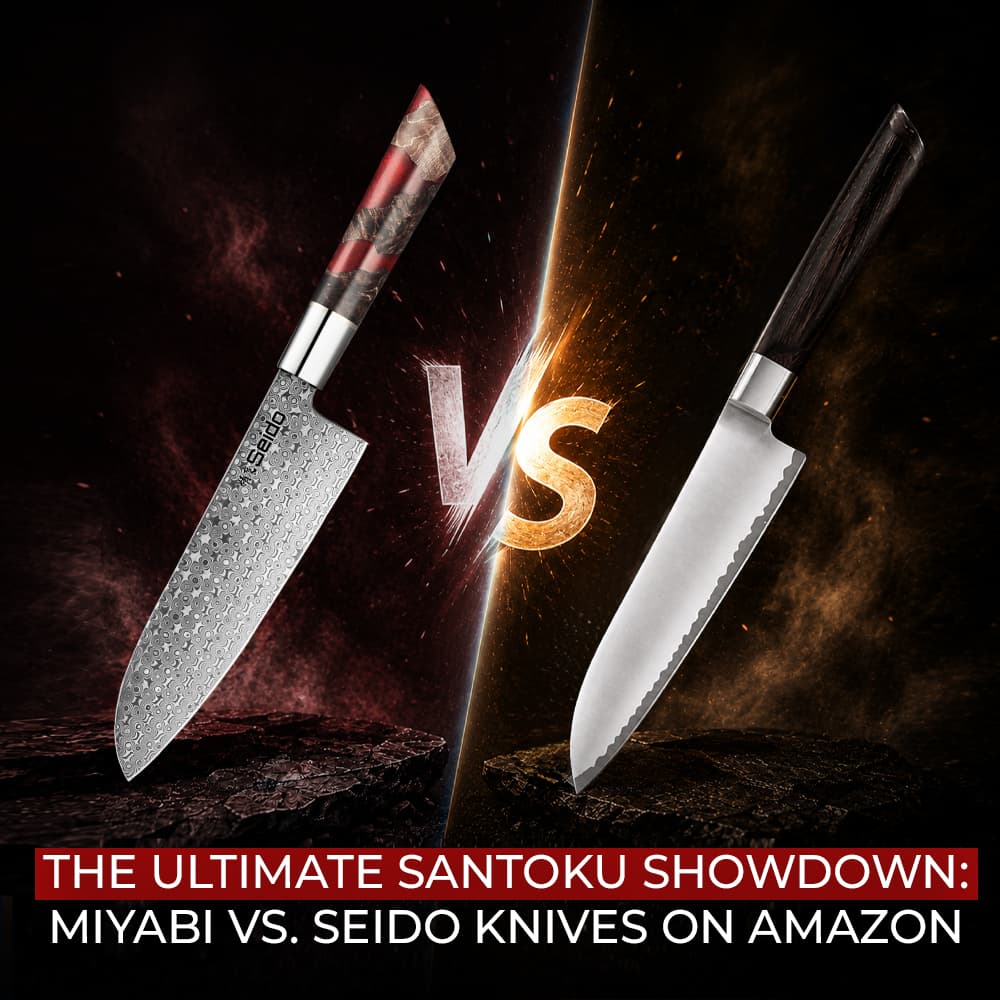 Miyabi vs. Seido Santoku Knife Comparison on Amazon