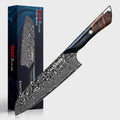 Titan 7-inch Santoku Knife displayed with its Titan Series retail box