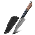 Titan 5-inch Petty Knife and included black leather sheath