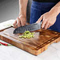 Acacia End Grain Cutting Board