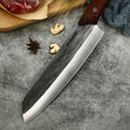 Kiritsuke Knife blade close-up in Caveman Butcher Knife Set