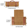 Classic Knife Roll Bag, Heavy Duty Canvas & Leather
