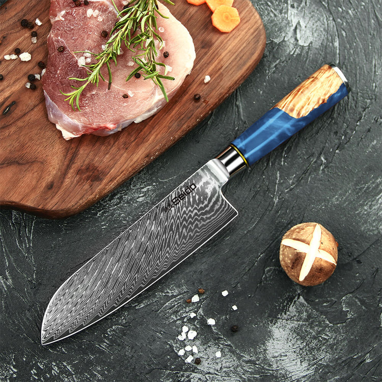 Essential Japanese Damascus Steel Steak Knife Set in Stainless Steel by Quince