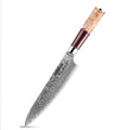 Gyuto Executive Chef Knife, Red Handle white background