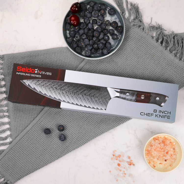 Inferuno Gyuto AUS 10 Steel Chef Knife | Seido Knives