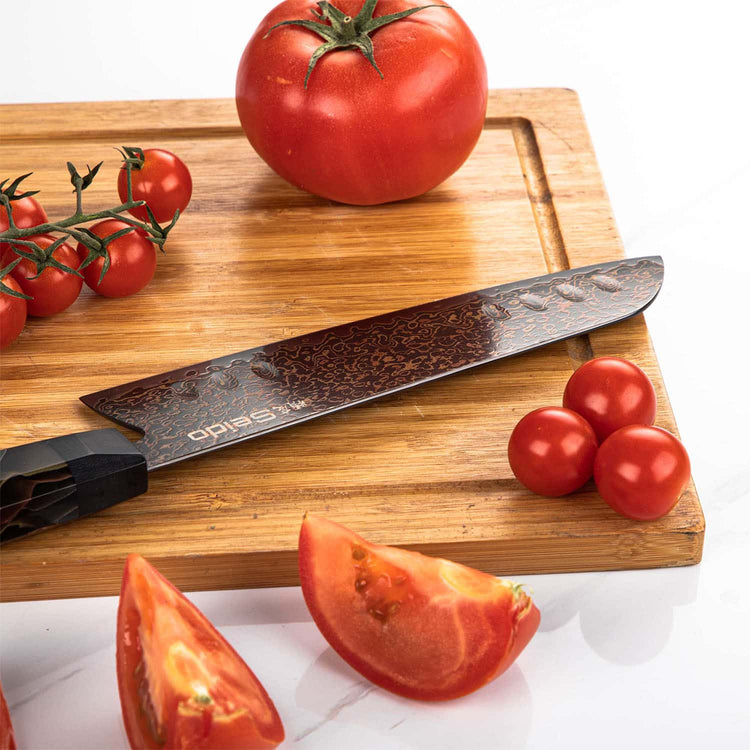 Kurogane Series VG-10 Steel 7-inch Santoku | Seido Knives