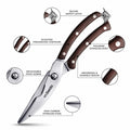 Infographic showing functions: bone notch, opener, nutcracker, herb stripper