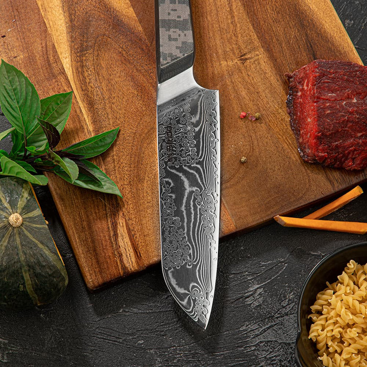 Damascus steel 3 Pc kitchen knives set - New year sale