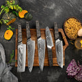 Meisai Damascus Chef Knife Set