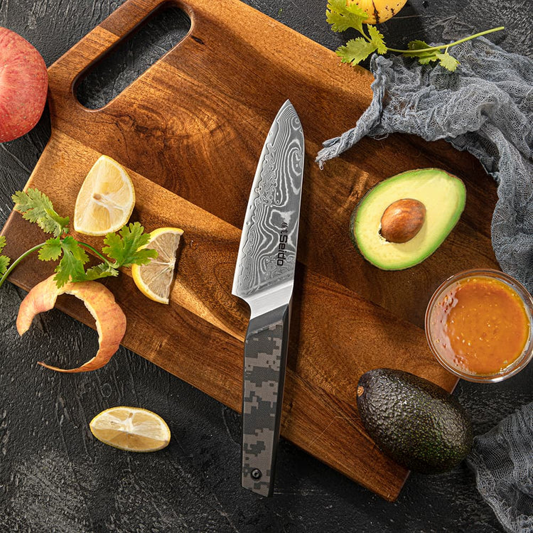Damascus Kitchen Knife Set 