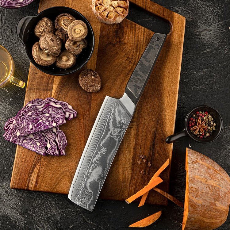 5 PC Kitchen Knife Set Japanese VG10 Damascus Steel – SEIKO KNIVES