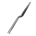 Offset plating tweezer (8.5 in / 216 mm) with angled neck and ribbed grip on a white background.