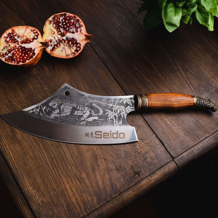 Tora Tsuki Chef Cleaver Knife