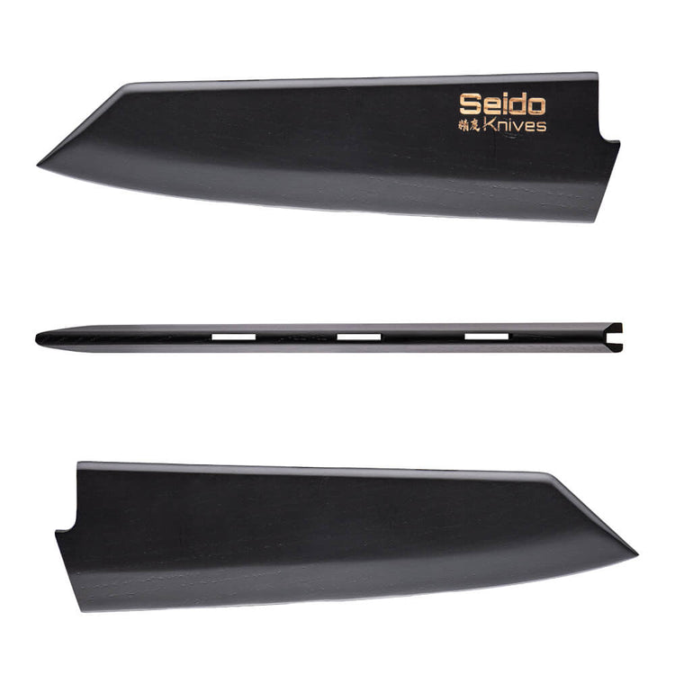 Saya Japanese Magnetic Knife Sheath: Walnut | Seido Knives