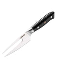 Serving fork, for lifting and plating cheese and charcuterie garnishes.