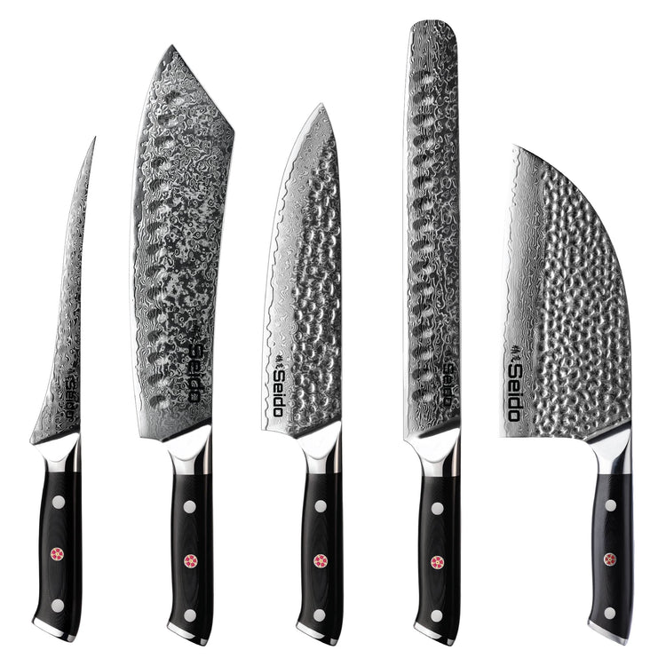 Shujin 5-Piece Butcher Knife Set | VG-10 Steel | Seido Knives