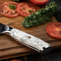 Takoizu Gyuto Knife White handle details
