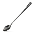 Long-handled tasting spoon (9.25 in / 235 mm) with brushed stainless finish.