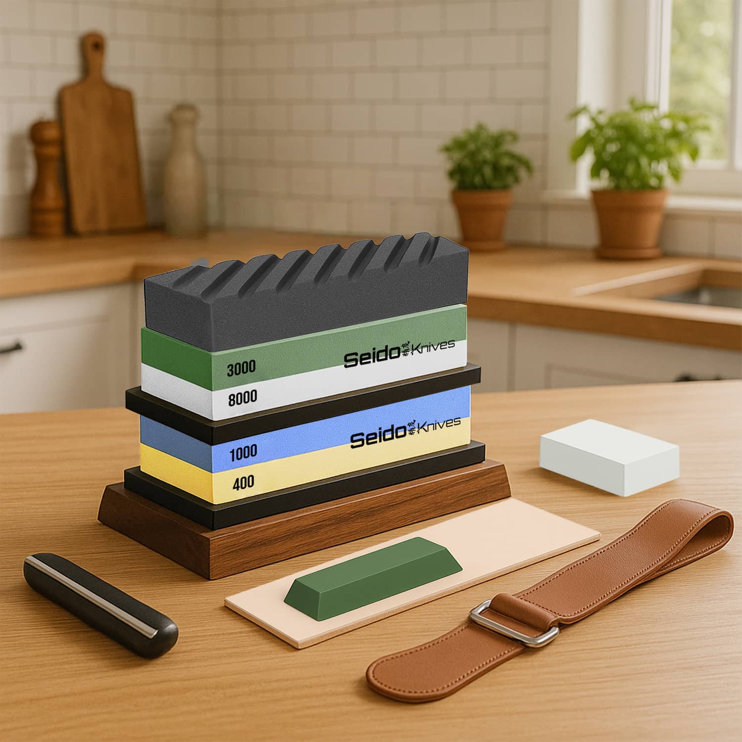 Whetstone Knife Sharpening Set