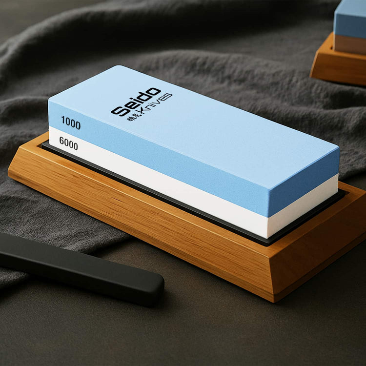 1000 & 6000 Grit Whetstone | Sharpening Stone | Seido Knives