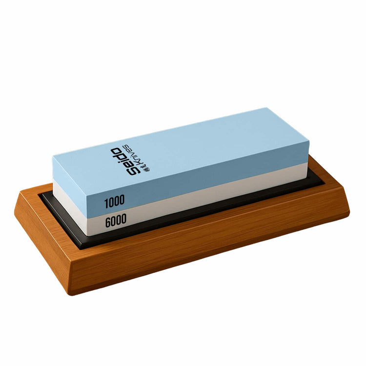 1000 & 6000 Grit Whetstone | Sharpening Stone | Seido Knives 1000 & 6000 Grit Whetstone | Sharpening Stone | Seido Knives
