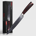 Master 8-inch slicing knife displayed with Seido Master Series presentation packaging