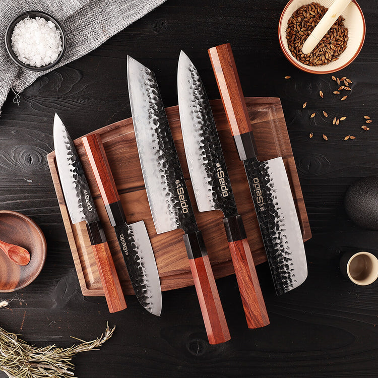 Hageshi AUS10 Japanese Chef Knife Set, 5-Piece By Seido Knives