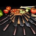 8-piece signature seido chef knife set lifestyle