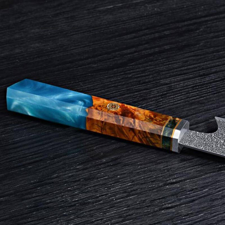 Raikiri Damascus Steel Kiritsuke Chef Knife – Senken Knives