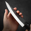 Butcher's Chef Knife held in hand