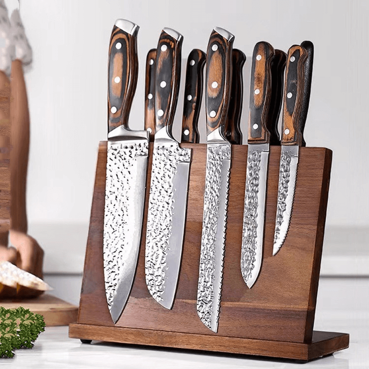 Magnetic Acacia Multi-Function Knife Holder - Main Image